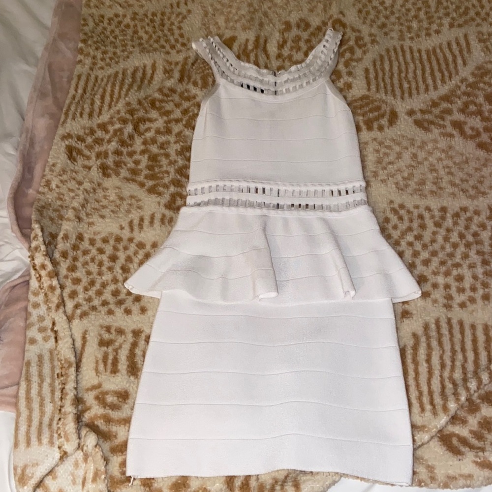 Beautiful white BeBe dress
